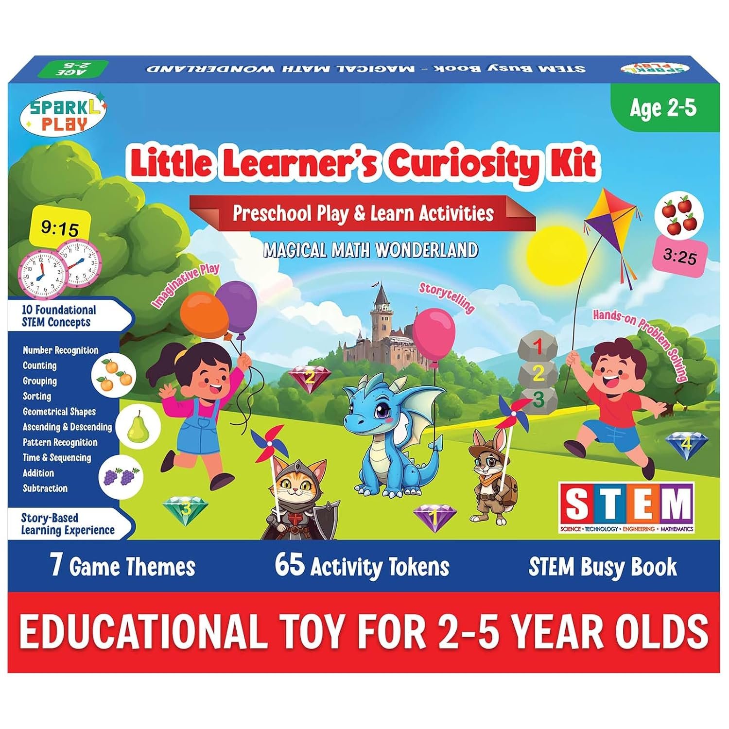Preschool Educational Toys — Busy Book for Kids Ages 2-5. Educational Learning Activities kit