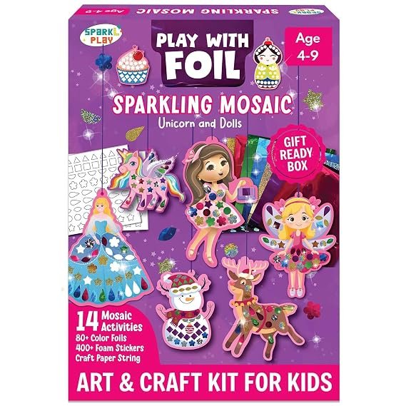 Foil Art & Craft Kit — Unicorn, Princess & Dolls kit